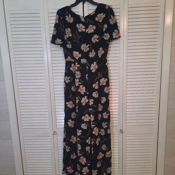 June & hudson floral flutter sleeve romper jumpsuit sz small *2 - Picture 9 of 9